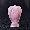 Natural Rose Quartz Carved Healing Angel Figurines PW-WG20771-02-1