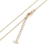 Alloy Rhinestone Pendant Necklaces NJEW-H306-A12-G-5