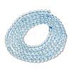 Natural Blue Topaz Beads Strands G-B090-A28-03-3