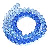 Transparent Painted Glass Beads Strands X1-DGLA-A034-T6mm-A01-5