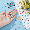48pcs 8 colors Dyed Synthetic Turquoise Cabochons G-PH0036-03-3