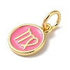 Real 18K Gold Plated Brass Enamel Charms KK-L216-001G-L04-2