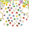 50Pcs 10 Colors Alloy Enamel Pendants ENAM-CJ0003-68-3