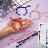 10Pcs 5 Colors Adjustable Braided Nylon Cord Bracelet Making AJEW-TA0001-25-4