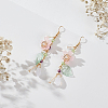 ANATTASOUL Resin Cherry Blossom Dangle Earrings EJEW-AN0002-30-7