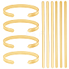 304 Stainless Steel Bangle Blank Strips MAK-WH0016-02B-G-1