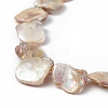 AB Color Plated Natural Freshwater Shell Beads Strands BSHE-G033-03B-3