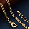 Brass Rope Chain Bracelets for Women BJEW-G735-08G-3