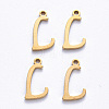 PVD Vacuum Plating 201 Stainless Steel Charms LS-STAS-R105-L-G-2