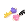 Alloy Enamel Pendants ENAM-A012-06G-3