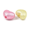 Textured Opaque ABS Imitation Pearl Beads X-MACR-K361-17-2