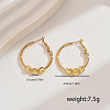 Stainless Steel Ball Hoop Earrings XK8123-6