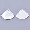 Natural Freshwater Shell Pendants LS-SHEL-R047-19-2