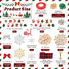 DIY Christmas Themed Wood Pendant Decorations Kits DIY-NB0012-73-2