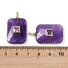 Natural Amethyst Pendants LS-G-I391-03G-10-3