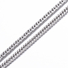 Tarnish Resistant 304 Stainless Steel Curb Chain Necklaces LS-NJEW-P147-03P-2