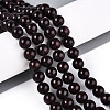 Dyed Natural Mashan Jade Round Beads Strands G-T139-8mm-67I-2