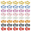 Plated UV Transparent Acrylic Beads FIND-TAC0035-52-2