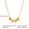304 Stainless Steel Love Letter Pendant Necklaces for Women LS-HR7701-1-2