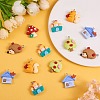 30Pcs 6 Styles Forest Theme Opaque Resin Pendants JX179A-3