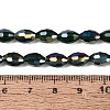 Electroplate Transparent Glass Beads Strands LS-GL-N002-01A-A18-4