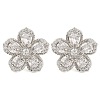 Cubic Zirconia Flower Stud Earrings EJEW-I304-16P-2