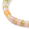 Imitation Gemstone Glass Beaded Stretch Bracelet with Synthetic Hematite for Women BJEW-JB07659-8