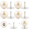 20Pcs ABS Plastic Pearl No Sewing Buttons BUTT-CY0001-22A-7