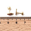 304 Stainless Steel Stud Earrings EJEW-F396-02B-G-3