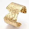 Ion Plating(IP) 304 Stainless Steel Wide Open Cuff Bangle for Women BJEW-F442-03G-3