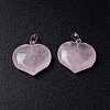 Natural Rose Quartz Pendants G-G956-D13-3