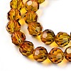 Baking Paint Transparent Glass Beads X1-DGLA-A035-T8mm-A05-4