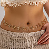 Alloy Hollow Flower Link Chain Belts for Women WG57BD8-01-1