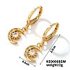 Fashionable Copper Inlaid Zircon Hoop Earrings LS-UQ9075-6-1