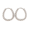 Non-Tarnish 304 Stainless Steel Hoop Earrings EJEW-G395-27P-1