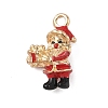 Christmas Alloy Enamel Pendants ENAM-F156-01G-01-1