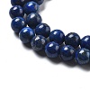 Natural Dyed Lapis Lazuli Bead Strands G-G953-04-6mm-3