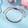 Natural Agate Braided Beaded Bracelets BJEW-JB11420-06-2