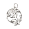 Brass Micro Pave Cubic Zirconia Pendants KK-P343-01E-P-1