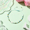Natural Freshwater Shell & Glass Seed Beads Braided Bead Bracelets for Women BJEW-JB12362-04-1
