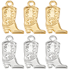 10Pcs 2 Colors 304 Stainless Steel Pendants STAS-BBC0007-03-1