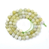 Natural Green Jade Beads Strands G-G844-01-6mm-2