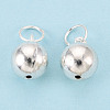 925 Sterling Silver Round Ball Charms STER-T008-24S-1