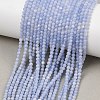 Dyed Synthetic Blue Lace Agate Beads Strands GG-CBA0389-A02-2mm-1