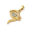304 Stainless Steel Rhinestone Pendants STAS-L309-06G-2