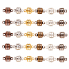 30 Set 6 Colors Brass Magnetic Clasps KK-CJ0001-63-1