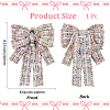 Bowknot Polyester Brooches for Backpack Clothes JEWB-WH20006-10A-2