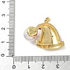 Christmas Brass Micro Pave Cubic Zirconia Enamel Pendants KK-K305-10A-G-3
