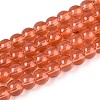 Baking Paint Glass Beads Strands X-DGLA-Q023-6mm-DB28-1