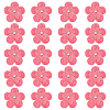 Gorgecraft 20Pcs 3D Flower Polyester Lace Computerized Embroidery Ornament Accessories DIY-GF0006-05A-1